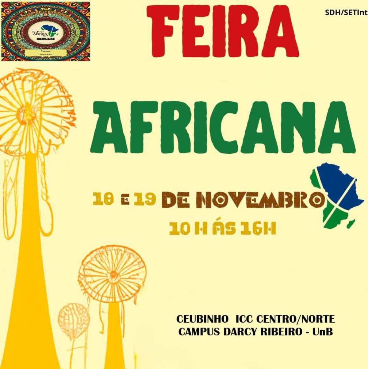 UnB sedia feira Africana em comemoração ao Dia da Consciência Negra