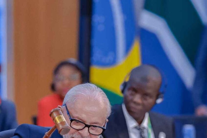 Presidente da República, Luiz Inácio Lula da Silva, durante 2ª Sessão da Reunião de Líderes do G20: Reforma das Instituições de Governança Global. Rio de Janeiro  -  (crédito: Ricardo Stuckert/PR)