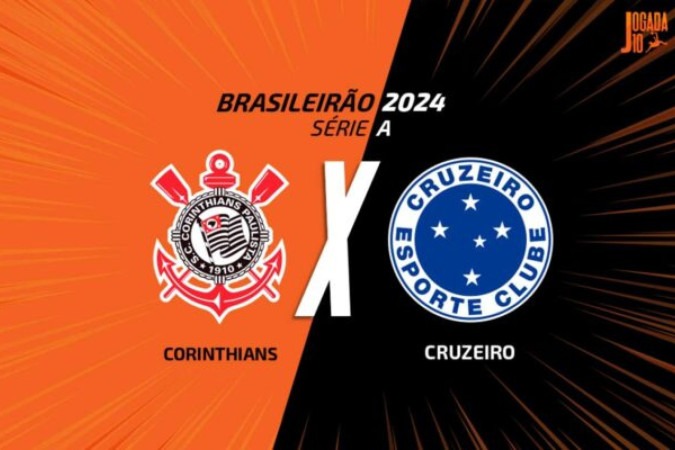 Corinthians e Cruzeiro duelam na Neo Química Arena -  (crédito: Foto: Arte/Jogada10)