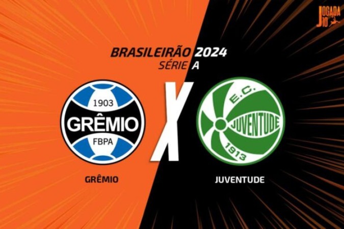 Grêmio encara o Juventude em confronto direto na luta contra o rebaixamento -  (crédito: Foto: Arte / Jogada10)