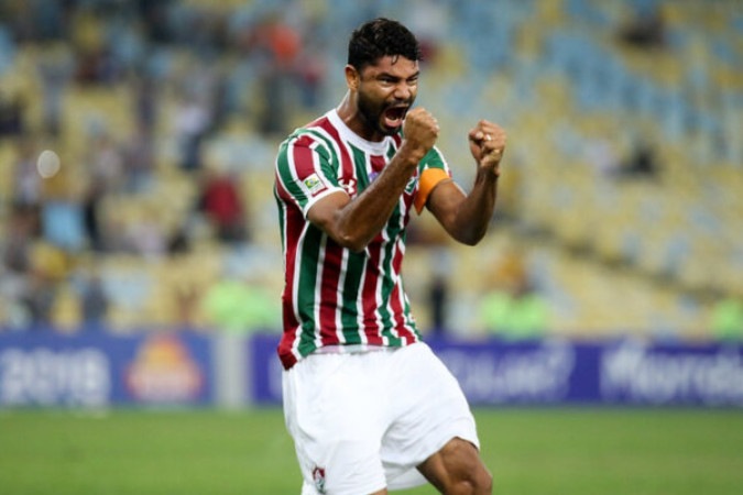 Gum em ação pelo Fluminense; jogador foi campeão brasileiro -  (crédito:  Lucas Mercon)