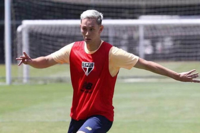 Patryck Lanza está recuperado de lesão na clávicula e pode começar no time titular -  (crédito: Foto: Rubens Chiri/saopaulo.net)