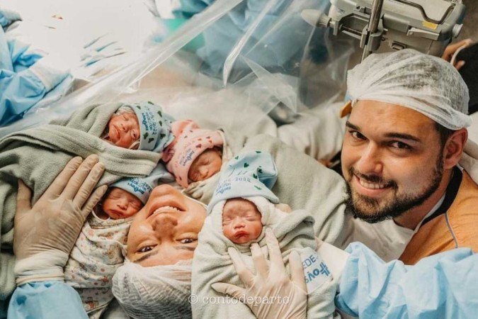 O nascimento dos bebês 