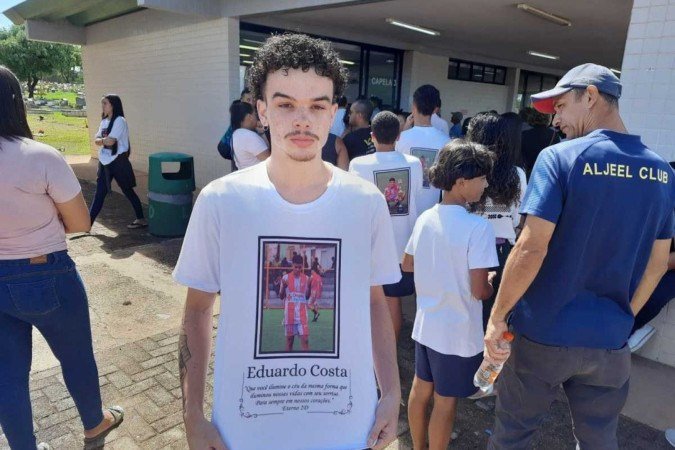 Marcos Magalhães, 18, estava na partida de futebol, na qual Eduardo morreu