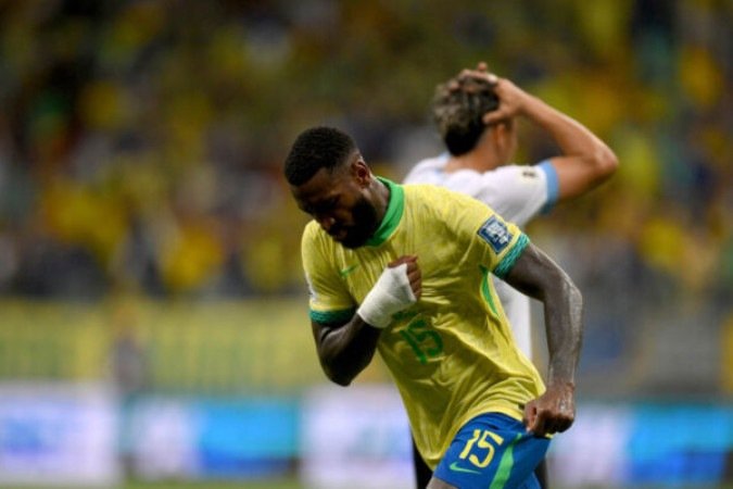 Gerson marcou o gol de empate da Seleção Brasileira  -  (crédito: Foto: Pedro Vilela/Getty Images)