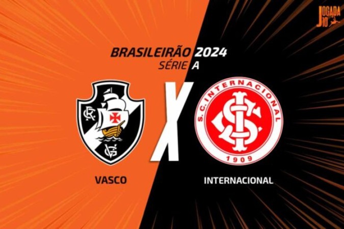 Vasco recebe o Inter em jogo pela 34ª rodada do Brasileirão -  (crédito: Arte: Jogada10)