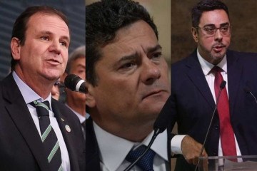 Eduardo Paes disse que Sergio Moro e Marcelo Bretas 'destruíram a luta contra a corrupção' por 'ambição política'  -  (crédito: Bruno Spada/Câmara dos Deputados; Ed Alves/CB/DA.Press; Tomaz Silva/Agência Brasil)