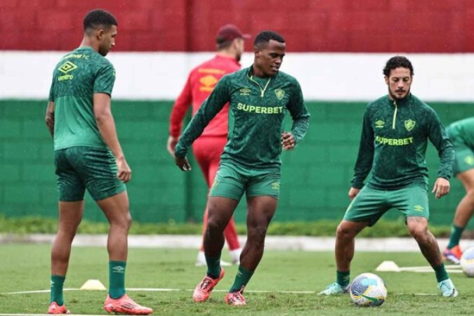  Rio de Janeiro, RJ - 20/10/2024 -.Fluminense treina nesta manh.. no CT Carlos Castilho..FOTO: MARCELO GON..ALVES / FLUMINENSE F.C....IMPORTANTE: Imagem destinada a uso institucional e divulga....o, seu.uso comercial est.. vetado incondicionalmente por seu autor e o.Fluminense Football Club... obrigat..rio mencionar o nome do autor ou.usar a imagem....IMPORTANT: Image intended for institutional use and distribution..Commercial use is prohibited unconditionally by its author and.Fluminense Football Club. It is mandatory to mention the name of the.author or use the image....IMPORTANTE: Im..gen para uso solamente institucional y distribuici..n. El.uso comercial es prohibido por su autor y por el Fluminense FootballClub. ...s mandat..rio mencionar el nombre del autor ao usar el im..gen.
     -  (crédito:  MARCELO GONCALVES / FLUMINENSE)