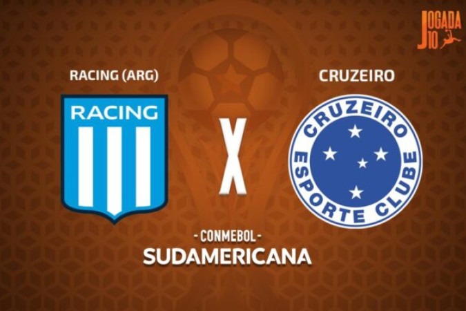 Racing e Cruzeiro fazem final inédita na Copa Sul-Americana -  (crédito: Foto: Arte/Jogada10)