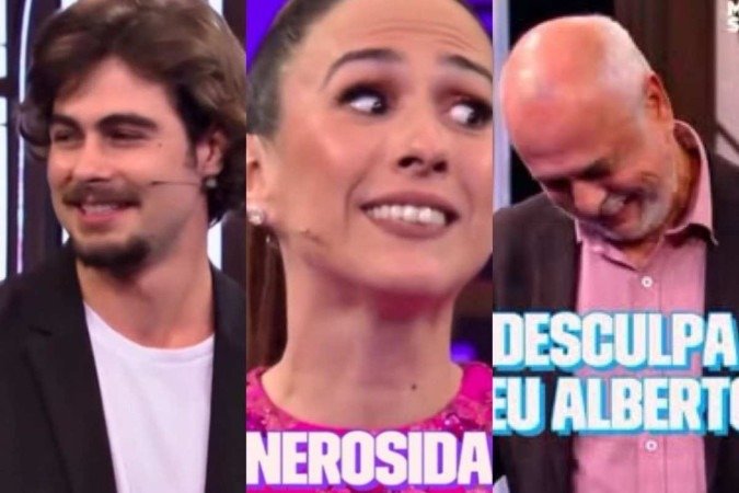 Rafa Vitti, Tatá Werneck e Alberto Arguelhes - (crédito: Redes Sociais) Rafa Vitti, Tatá Werneck e Alberto Arguelhes - (crédito: Redes Sociais)