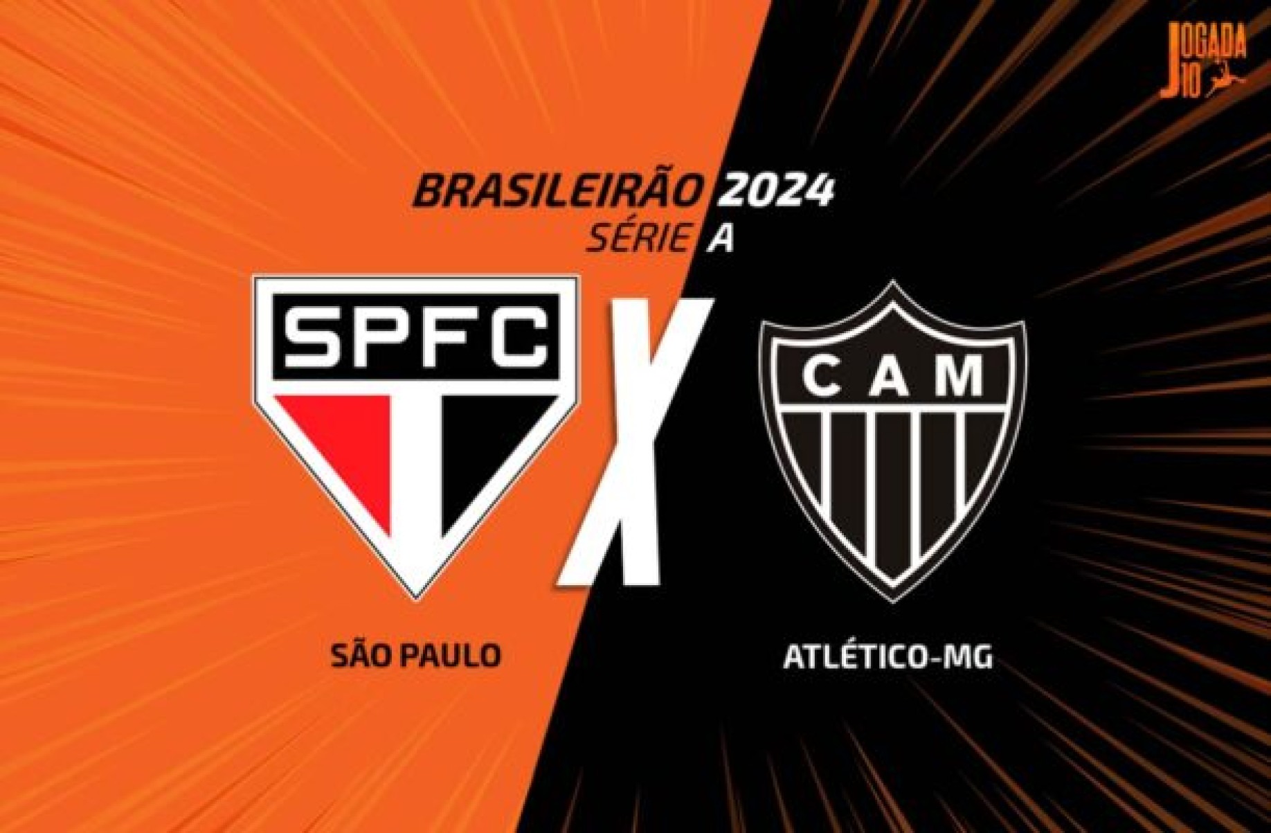 São Paulo e Atlético-MG medem forças no Morumbis -  (crédito: Foto: Arte/Jogada10)