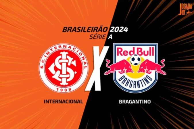 Internacional e Bragantino medem forças em duelo pela 35ª rodada do Campeonato Brasileiro -  (crédito: Foto: Arte / Jogada10)