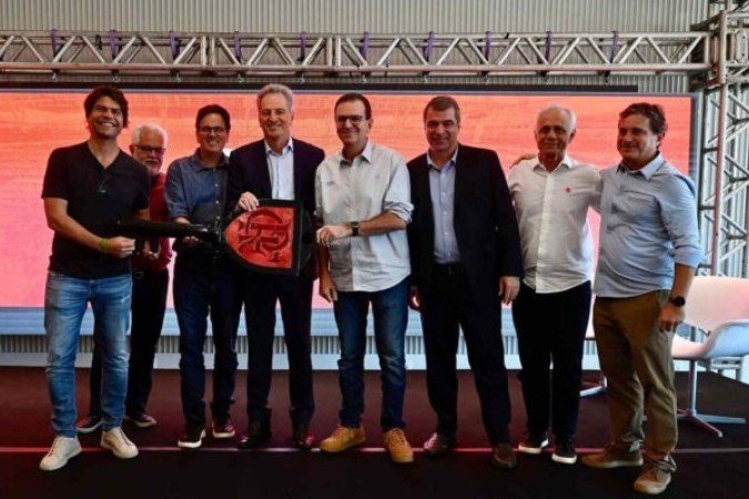 Flamengo já divulga imagens do novo estádio -  (crédito: Foto: Marcelo Cortes/Flamengo)
