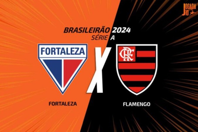 Fortaleza e Flamengo se enfrentam, nesta terça-feira, pelo Brasileirão -  (crédito: Arte: Jogada10)