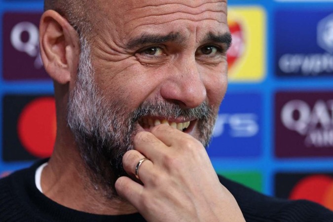 Apesar da sequência negativa, Guardiola está de contrato renovado com o Manchester City até 2026/2027 -  (crédito: Fotos: Darren Staples/AFP)