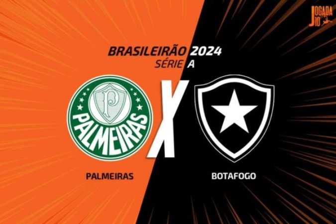 Palmeiras e Botafogo fazem 'final' do Campeonato Brasileiro, no Allianz Parque -  (crédito: Foto: Arte/Jogada10)