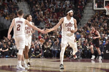 Cavaliers desponta com melhor campanha da NBA no começo da temporada e está no caminho para recorde histórico       -  (crédito: Getty Images via AFP)