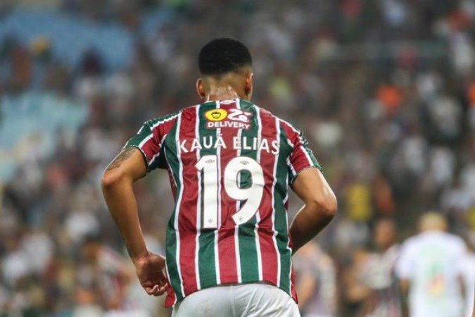 KAUÃ ELIAS - Participou pouco do jogo, mas fez bem o papel de pivô em alguns momentos. No segundo tempo, saiu para a entrada de Cano. NOTA 4,0 - Foto: MARINA GARCIA / FLUMINENSE F.C.