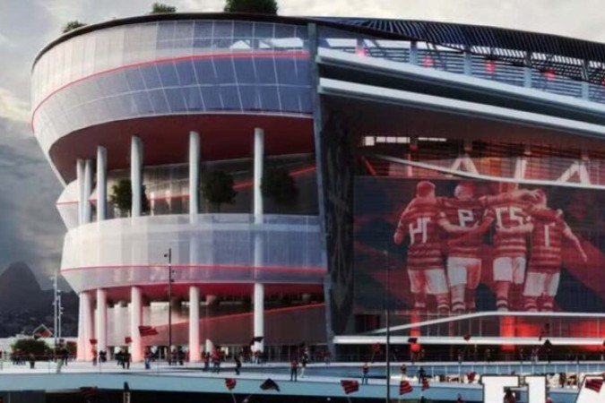 Futuro estádio do Flamengo - (crédito: Divulgação) Futuro estádio do Flamengo - (crédito: Divulgação)