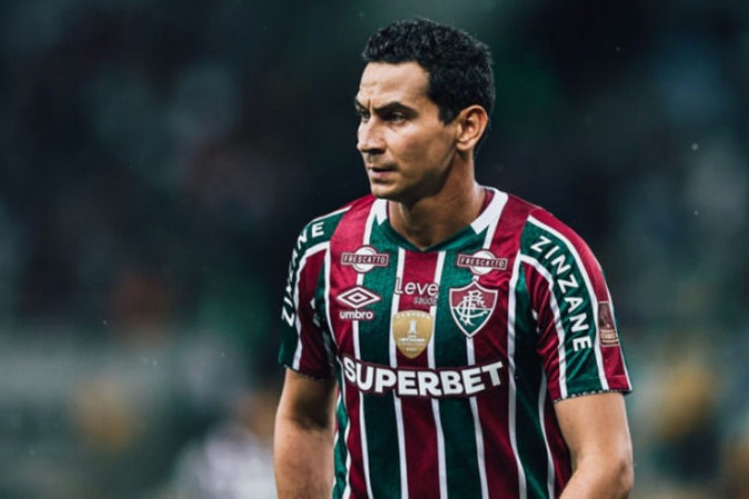 Ganso em ação com a camisa do Fluminense diante do Criciúma -  (crédito: Foto: Lucas Merçon/Fluminense)