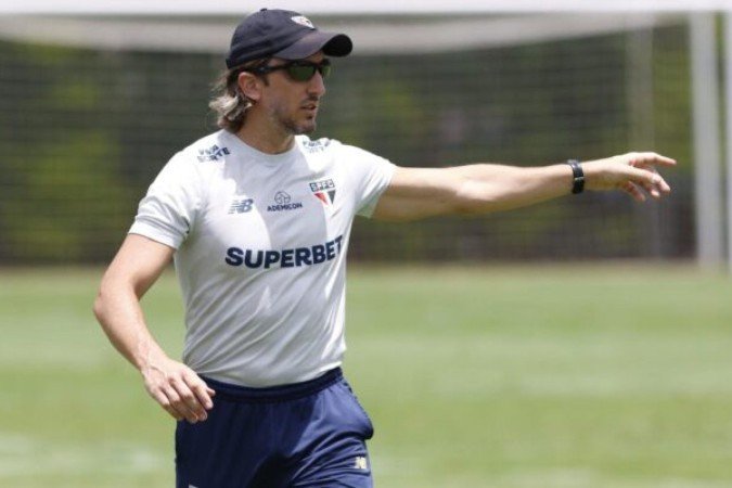Luis Zubeldía, técnico do São Paulo -  (crédito: Fotos: Rubens Chiri / São Paulo)