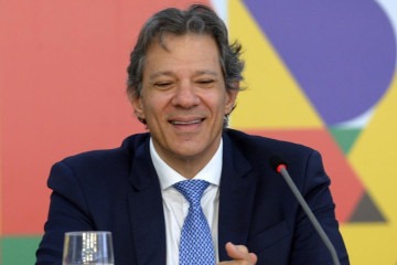 Fernando Haddad teve vídeo gerado por IA no qual o conteúdo das falas era alterado  -  (crédito:  Ed Alves/CB/DA.Press)