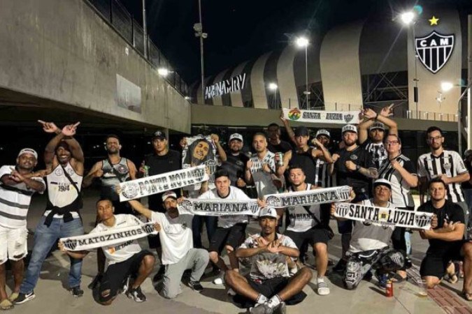 Torcedores do Atlético partem para a Argentina  -  (crédito: Foto: Marcellus Madureira/Jogada10)