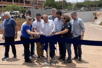 Complexo viário deputado César Lacerda, no Riacho Fundo I, é inaugurado nesta sexta (29) -  (crédito: Davi Cruz/CB/DA Press)