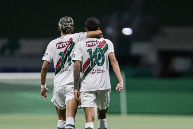 Isaque (esq.) e Riquelme Felipe são duas das principais joias do Fluminense - (crédito: Foto: LEONARDO BRASIL/ FLUMINENSE FC) Isaque (esq.) e Riquelme Felipe são duas das principais joias do Fluminense - (crédito: Foto: LEONARDO BRASIL/ FLUMINENSE FC)