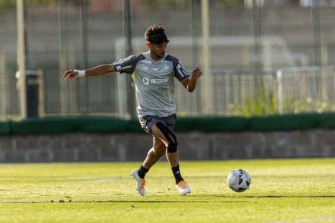 Scarpa em treino do Galo na última quinta (28) - (crédito: Fotos: Pedro Souza / Atlético) Scarpa em treino do Galo na última quinta (28) - (crédito: Fotos: Pedro Souza / Atlético)