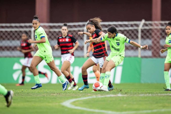 O Flamengo passou com facilidade pelo Minas Brasília na primeira rodada da fase de grupos da Copinha Feminina -  (crédito: Jhony Inacio Da Silva/Ag. Paulistão)