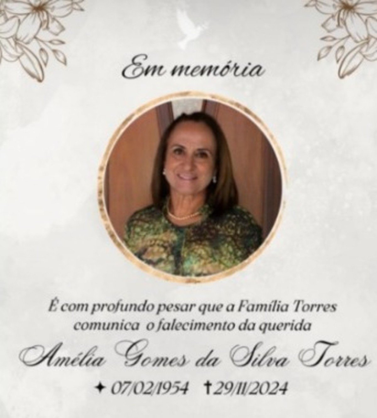Mãe de Anderson Torres será sepultada neste sábado (30/11)