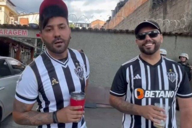 Torcedores do Atlético esbanjam confiança para a final da Libertadores -  (crédito: Foto: Reprodução)