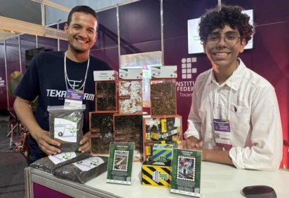 Tabaco Verde e Cortina de Fumaça: em parceria com a Receita Federal, transformam cigarros ilegais em adubo e equipamentos  -  (crédito: Marina Rodrigues)