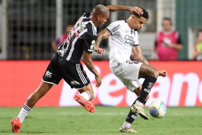 Deyverson em aÃ§Ã£o contra o Botafogo pelo BrasileirÃ£o -  (crédito:  Vitor_Silva)