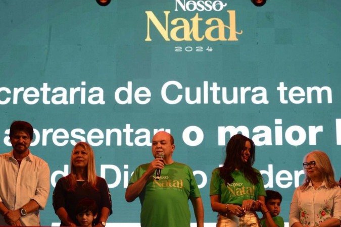  01/12/2024 Crédito: Marcelo Ferreira/CB/D.A Press. Brasil. Brasília - DF -  Inauguração da luzes de natal em Brasília. Nosso Natal.