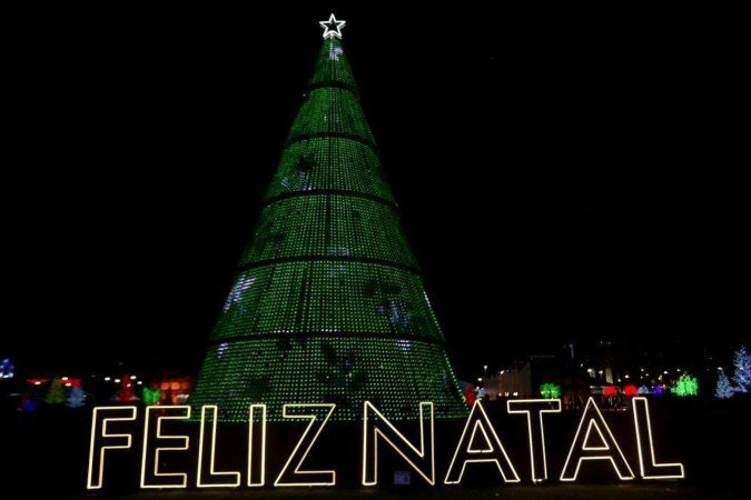A Inauguração da luzes de natal em Brasília no projeto intitulado como 