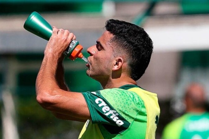 Brubo Rodrigues segue protocolos de recuperação  -  (crédito: Foto: Cesar Greco/Palmeiras )