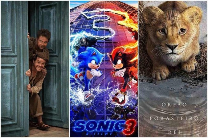 O auto da compadecida 2, Sonic 3 e Mufasa: o rei leão -  (crédito: Laura Campanella/Divulgação/Disney)