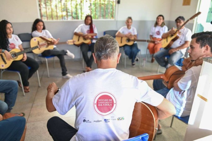 O Núcleo de Ensinamento da Viola nas escolas no Campo da Zona Rural do DF -  (crédito: Divulgação/Rafael Fernandes)