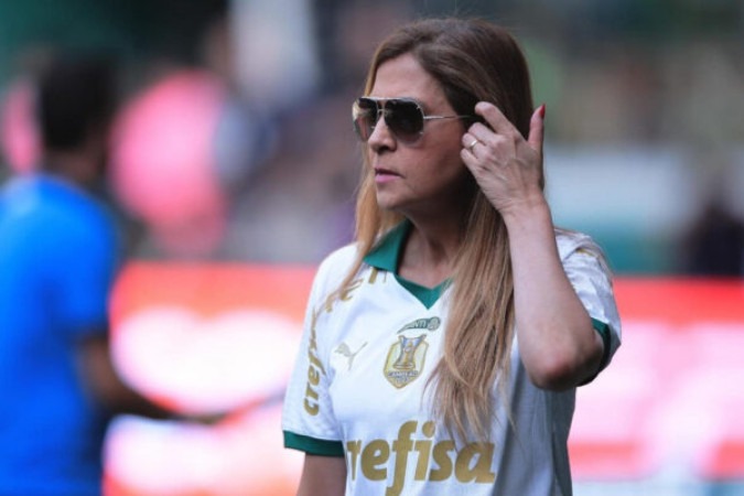 Reeleita, Leila Pereira esperava arredação bilionária para o Palmeiras no ano que vem -  (crédito: Foto: Cesar Greco/Palmeiras)