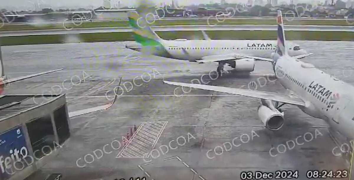 Aviões se chocam no aeroporto de Congonhas; veja vídeo