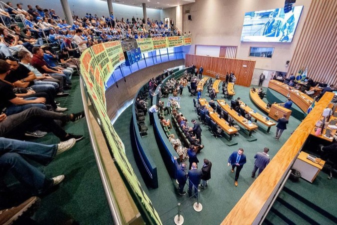  Plenário da Câmara Legislativa do DF durante sessão ordinária que discutiu, entre outras pautas, o crédito suplementar ao orçamento
     -  (crédito:  Carlos Gandra/Agência CLDF)