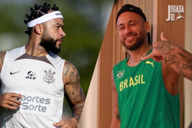 Memphis diz que gostaria de ver Neymar no Corinthians -  (crédito:  Marcelo Caitano)