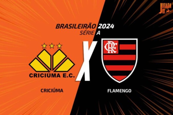 Criciúma tenta a salvação e recebe o Fla, que ainda mira o vice-campeonato -  (crédito: Foto: Arte Jogada10)