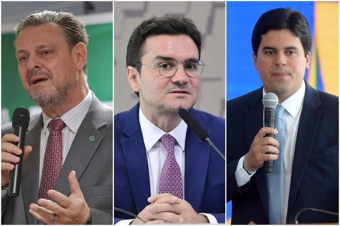 Carlos Fávaro (PSD) é senador por Mato Grosso. Já Celso Sabino (União) é deputado federal pelo Pará e André Fufuca (PP) pelo Maranhão
 -  (crédito: Guilherme Martimon/MAPA, Pedro França/Agência Senado e  Ed Alves/CB/DA.Press)