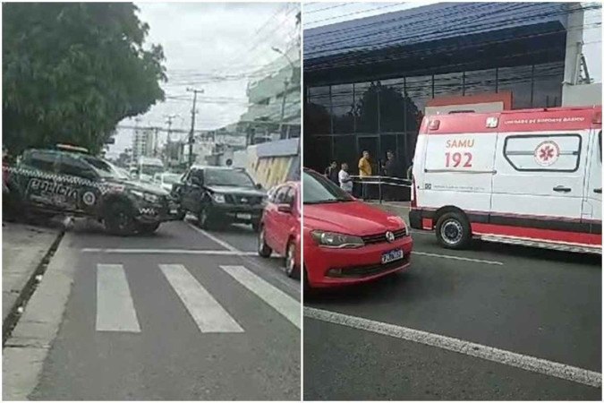 A Polícia Militar e o Serviço de Atendimento Móvel de Urgência (Samu) foram acionados -  (crédito: Reprodução/Redes sociais)