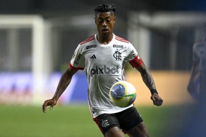 Bruno Henrique comemora vitória do Flamengo - (crédito: Foto: Marcelo Cortes / CRF) Bruno Henrique comemora vitória do Flamengo - (crédito: Foto: Marcelo Cortes / CRF)