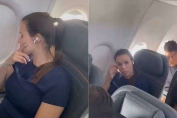 Vídeo: mulher, que recusou trocar de lugar com criança em avião, viraliza na web