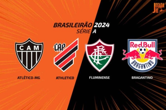 Atlético, Fluminense, Athletico ou Brgranino. Um deles cairá para a Segundona - (crédito: Foto: Arte Jogada10) Atlético, Fluminense, Athletico ou Brgranino. Um deles cairá para a Segundona - (crédito: Foto: Arte Jogada10)